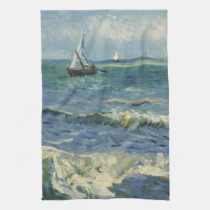 Vincent van Gogh - Zeegezicht bij Saintes Maries Theedoek