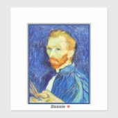 Vincent van Gogh - Zelfportret, 1889, Sticker (Vel)