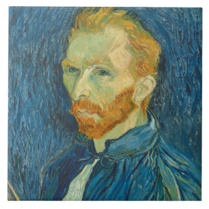 Vincent van Gogh   Zelfportret, 1889 Tegeltje