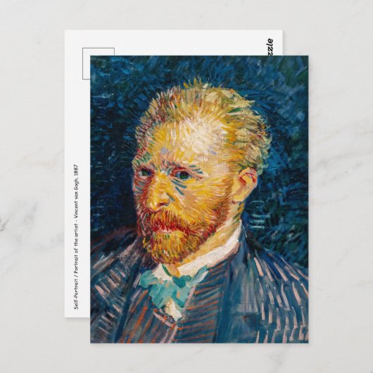 Vincent Van Gogh - Zelfportret Briefkaart (Voorkant / Achterkant)