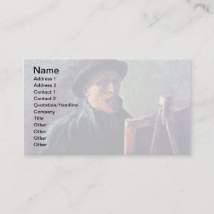 Vincent Van Gogh - Zelfportret donkere vilthoed Visitekaartje