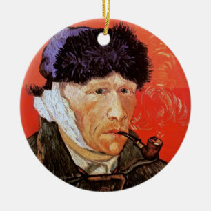 Vincent van Gogh - zelfportret met gebandatuurde o Keramisch Ornament