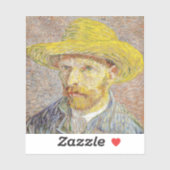 Vincent van Gogh - Zelfportret met Pet Sticker (Vel)