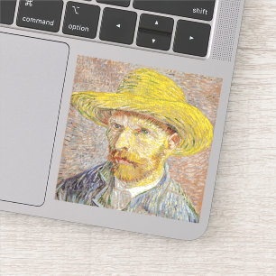 Vincent van Gogh - Zelfportret met Pet Sticker