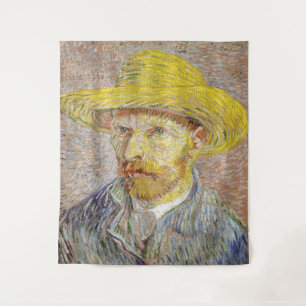 Vincent van Gogh - Zelfportret met Pet Wandkleed