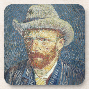 Vincent van Gogh Zelfportret met smelt Pet Onderzetter