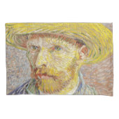 Vincent van Gogh - Zelfportret met stro Kussensloop (Voorkant)