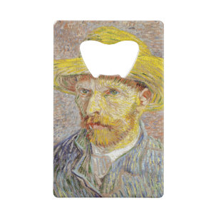 Vincent van Gogh - Zelfportret met strohoed Kredietkaart Flessenopener