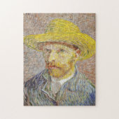 Vincent van Gogh - Zelfportret met strohoed Legpuzzel (Verticaal)