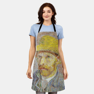 Vincent van Gogh - Zelfportret met strohoed Schort
