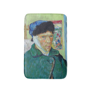 Vincent van Gogh - Zelfportret met verbonden oor Badmat