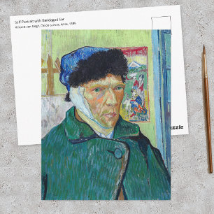 Vincent van Gogh - Zelfportret met verbonden oor Briefkaart