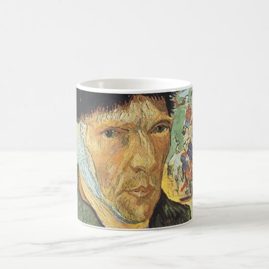 Vincent van Gogh - Zelfportret met verbonden oor Koffiemok (Center)