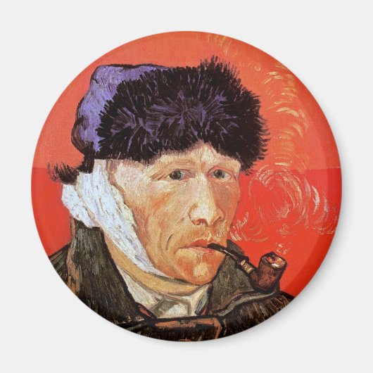 Vincent Van Gogh - Zelfportret met verbonden oor Magneet (Voorkant)