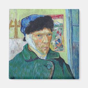 Vincent van Gogh - Zelfportret met verbonden oor Magneet