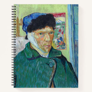 Vincent van Gogh - Zelfportret met verbonden oor Notitieboek