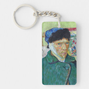 Vincent van Gogh - Zelfportret met verbonden oor Sleutelhanger