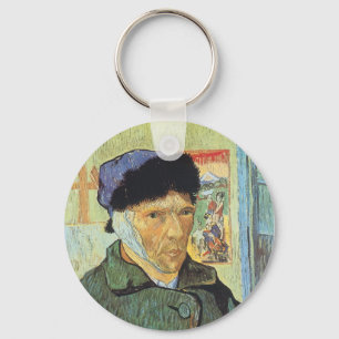 Vincent van Gogh - Zelfportret met verbonden oor Sleutelhanger
