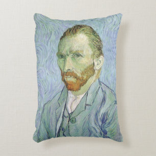 Vincent van Gogh - Zelfportret van Van Gogh in bla Accent Kussen
