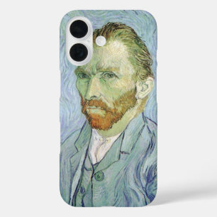 Vincent van Gogh - Zelfportret van Van Gogh in bla iPhone 16 Hoesje