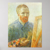 Vincent van Gogh - Zelfportret voor Ezel Poster (Voorkant)
