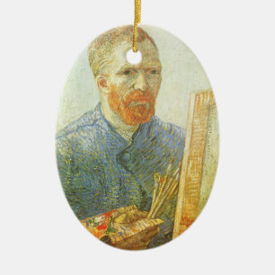 Vincent van Gogh - Zelfportret voor het ezel Keramisch Ornament