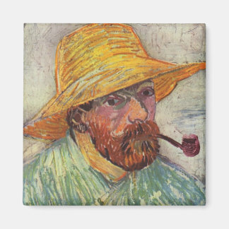 Vincent Van Gogh Zelfportretpijp Magneet