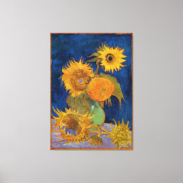 Vincent van Gogh Zes Zonnebloemen Verpakt Canvas Afdruk