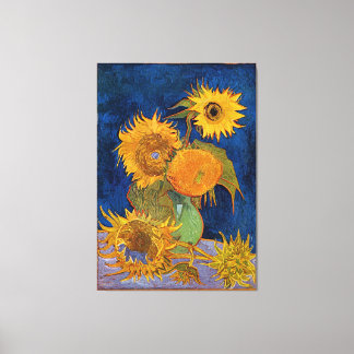 Vincent van Gogh Zes Zonnebloemen Verpakt Canvas Afdruk