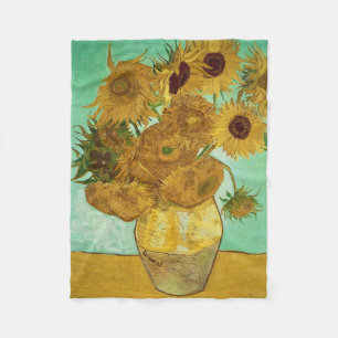 Vincent van Gogh Zonnebloemen 1888 Fleece Deken