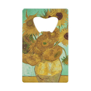 Vincent van Gogh   Zonnebloemen 1888 Kredietkaart Flessenopener
