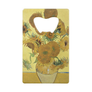 Vincent van Gogh Zonnebloemen 1888 Kredietkaart Flessenopener