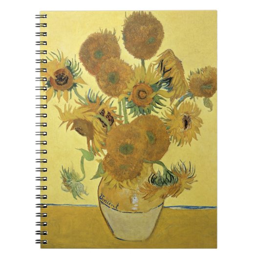 Vincent van Gogh | Zonnebloemen 1888 Notitieboek (Voorkant)