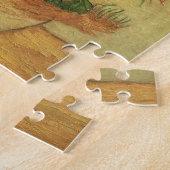 Vincent van Gogh | Zonnebloemen 1889 Legpuzzel (Zijkant)