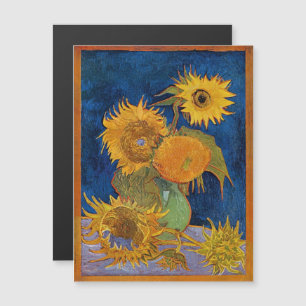 Vincent van Gogh - Zonnebloemen, 2e versie Magnetische Uitnodiging