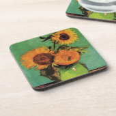 Vincent van Gogh zonnebloemen Drankjes Onderzetter (Linkerzijde)