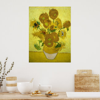 Vincent Van Gogh Zonnebloemen Poster