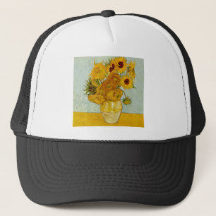 Vincent Van Gogh Zonnebloemen Trucker Pet
