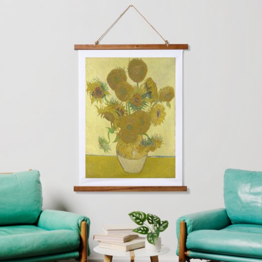 Vincent van Gogh - Zonnebloemen, vierde versie Hangend Wandkleed (Woonkamer)