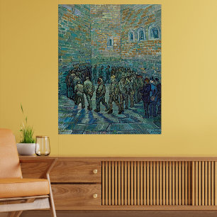 Vincent van Goghs De gevangenen in beweging Poster