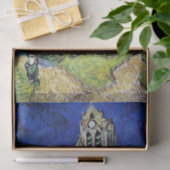 Vincent van Gogh's De Kerk bij Auvers Tissuepapier (Geschenk)