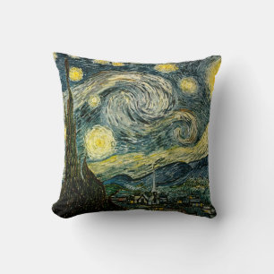 Vincent van Gogh's De Sterrennacht (1889) Kussen