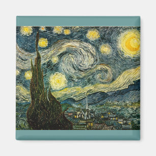 Vincent van Gogh's De Sterrennacht (1889) Magneet