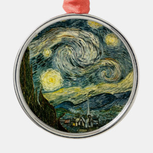 Vincent van Gogh's De Sterrennacht (1889) Metalen Ornament