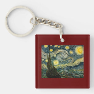 Vincent van Gogh's De Sterrennacht (1889) Sleutelhanger