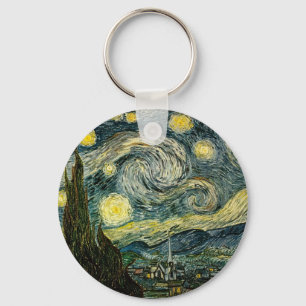 Vincent van Gogh's De Sterrennacht (1889) Sleutelhanger