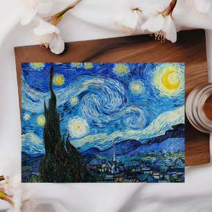 Vincent van Gogh's Het Sterrennacht Briefkaart