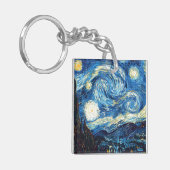 Vincent van Gogh's painting, Starry Night, Sleutelhanger (Voorkant Links)