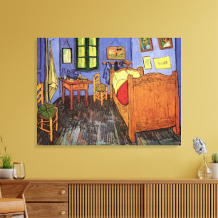 Vincent van Goghs slaapkamer in Arles Canvas Afdruk