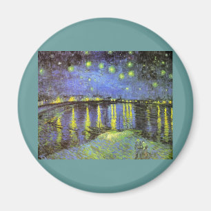 Vincent van Gogh's Sterrennacht over de Rijn Magneet